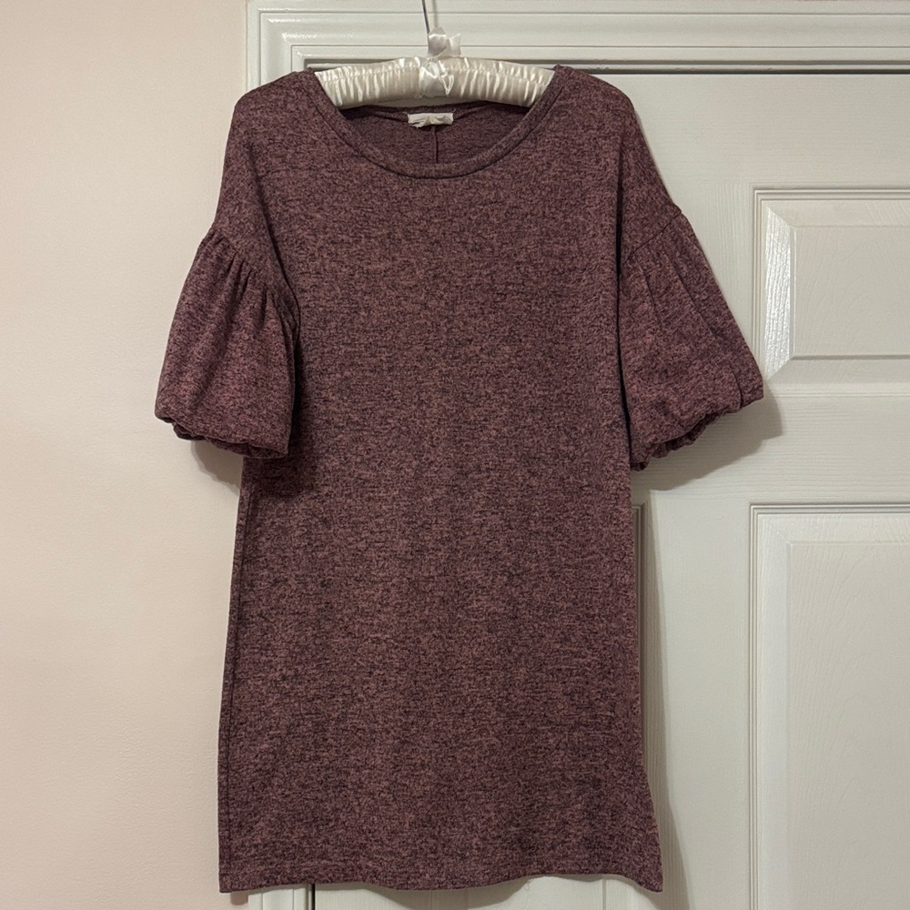 Vestique Heathered Plum Mini Dress